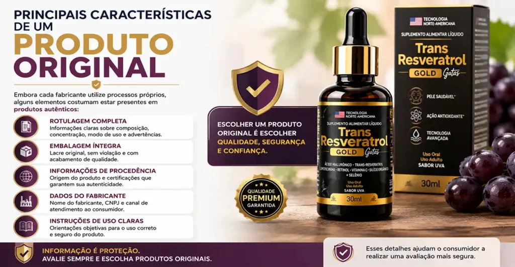 Trans Resveratrol Gota Original, como saber