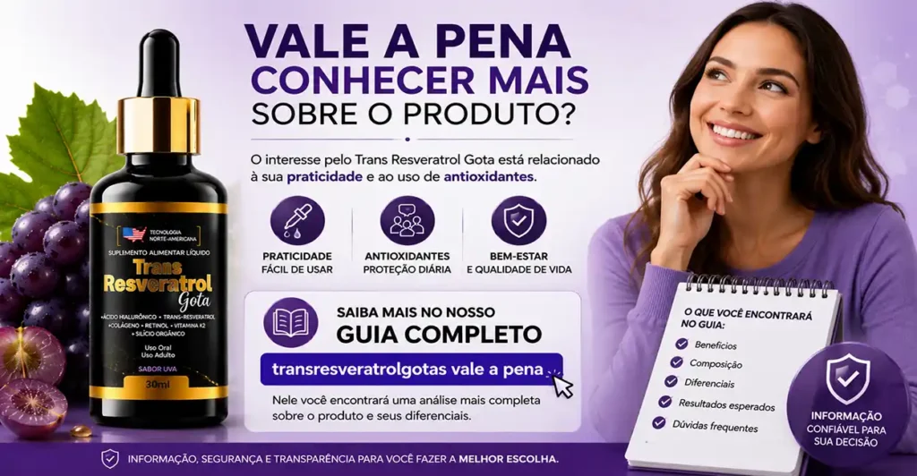 vale a pena experimentar Trans Resveratrol Gota